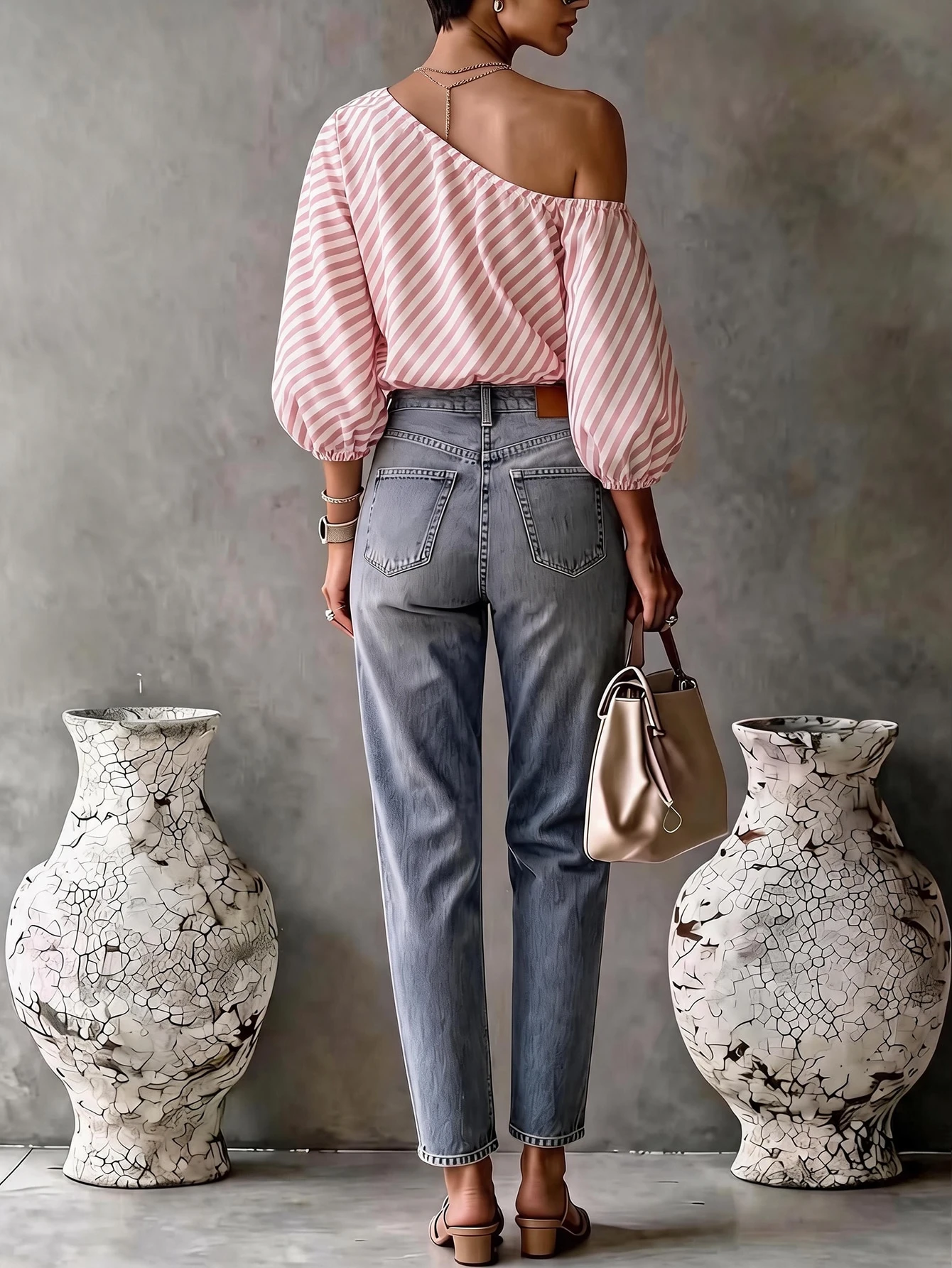 Blusa casual estilo chic
